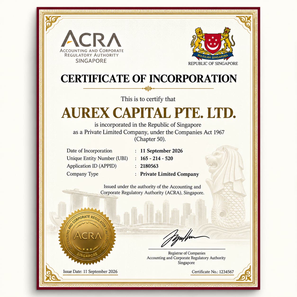 Certificate of Incorporation