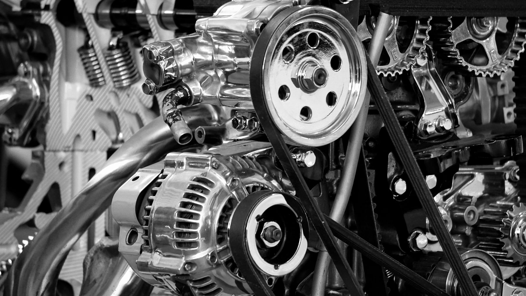 Automobile engine and powertrain components