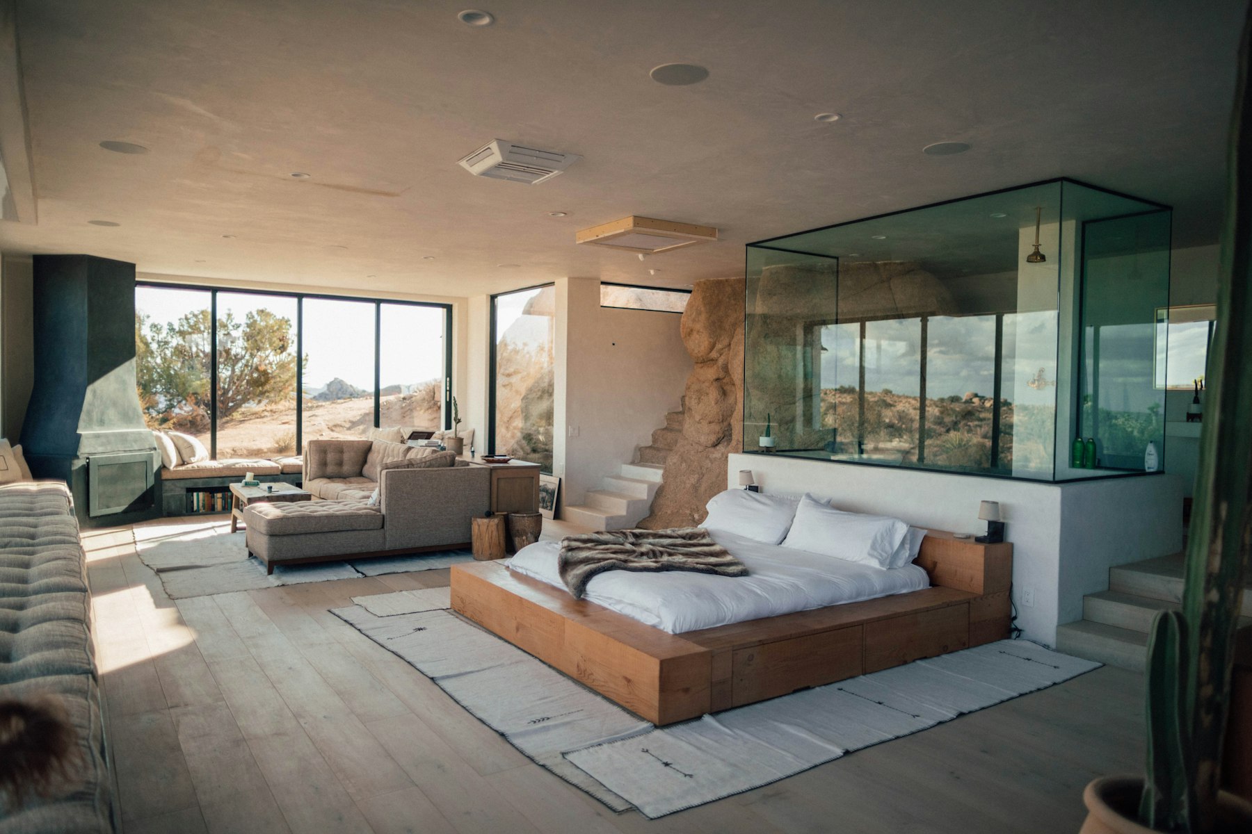 Luxury guest suite with contemporary design